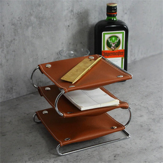 Multifunctional Leather Tray