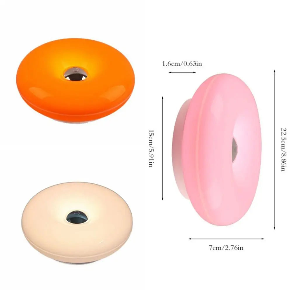 Tricolor Lighting Plastic Donut Wall Lamp
