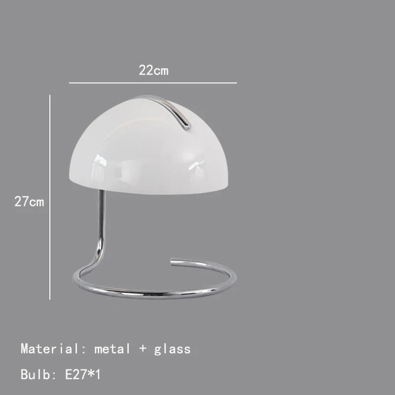 Japnese Creative Iron Glass High-end LED Decoration Table Lamp Desk Light For Living Room Bedroom Study Lighting Fixtures