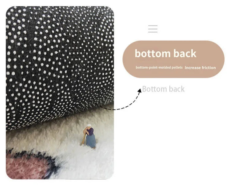 VIKAMA Trendy Car Carpet Comfortable And Soft Home Decoration Personality Creative Footrest Gaming Room Bedside Blanket